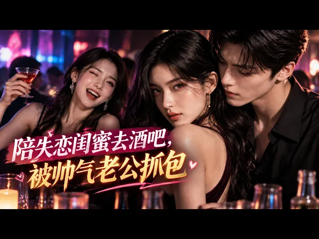 陪失恋闺蜜去酒吧，被帅气老公抓包
