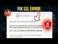 How to Fix Firefox SSL - ERROR