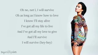 demi lovato i will survive lyrics