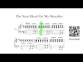 Download Lagu Put Your Head On My Shoulder Sheet Music