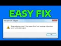 How To Fix Automation Server Can t Create Object Error in Windows