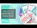 Lagu 5 Sentiment Hacks that will BLOW your Mind + tips and tricks for your cardmaking!
