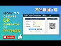 How to Create QR Code Generator in Python Complete GUI python tutorial in Hindi