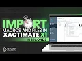 How to Import Macros Files in Xactimate X1 in SECONDS