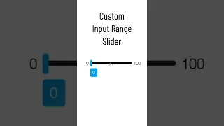Custom Input Range Slider Using HTML CSS and JavaScript