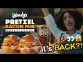 The Fan-Favorite Pretzel Bacon Pub Cheeseburger is back at Wendy s