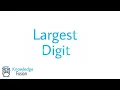 How to find the Largest Digit in a given number using JAVA Programming ICSE