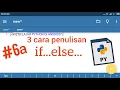 Belajar Python di Android - if else ternary operator