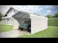 VersaTube 3-Sided 12x20x7 Classic Steel Carport Kit