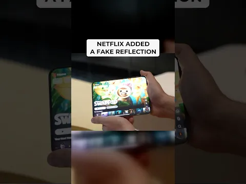 Netflix added a fake reflection