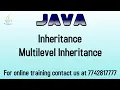 multilevel inheritance in java in hindi