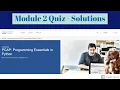 Module 2 Quiz Solutions PCAP Programming Essentials in Python Cisco Network Academy