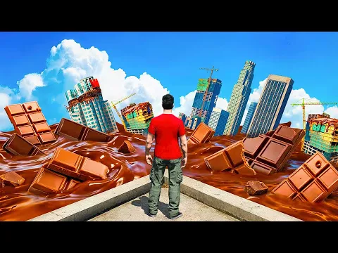 Video Thumbnail: TSUNAMI de CIOCOLATA distruge TOT in GTA 5!