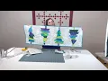 Creative Grids Crazy Christmas Tree using the Spider Web Ruler