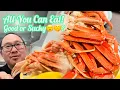 ALL YOU CAN EAT CRAB LEGS SEAFOOD SUSHI BUFFET GOHAN AYCE BUFFET IN TRACY CA