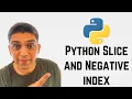 Python Slice and Negative index