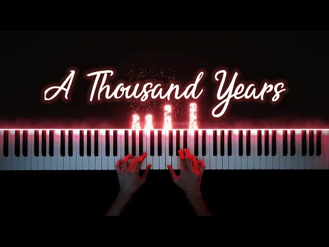 Download MP3 Christina Perri - A Thousand Years | Piano Cover with Strings (with Lyrics & PIANO SHEET)