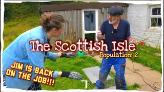 Renovating a 500-year-old Cottage: Cutting Fireplace Slate; New Cast Iron Stoves; Shopping by Boat
