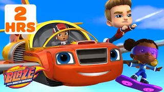 Blaze Uses Power Tires to FLY with the Star Trek Scouts! ✈️ | Blaze and the Monster Machines