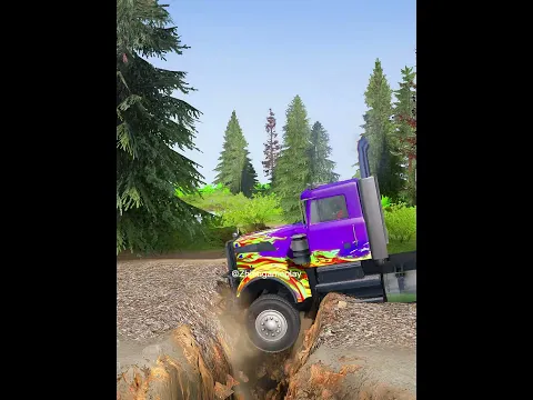 Spintires: MudRunner – Dongfeng Tianlong Impossible Road  #spintires #beamngdrive #gaming