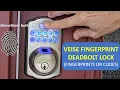 Veise Fingerprint Digital Deadbolt Door Lock - Installation and Setup