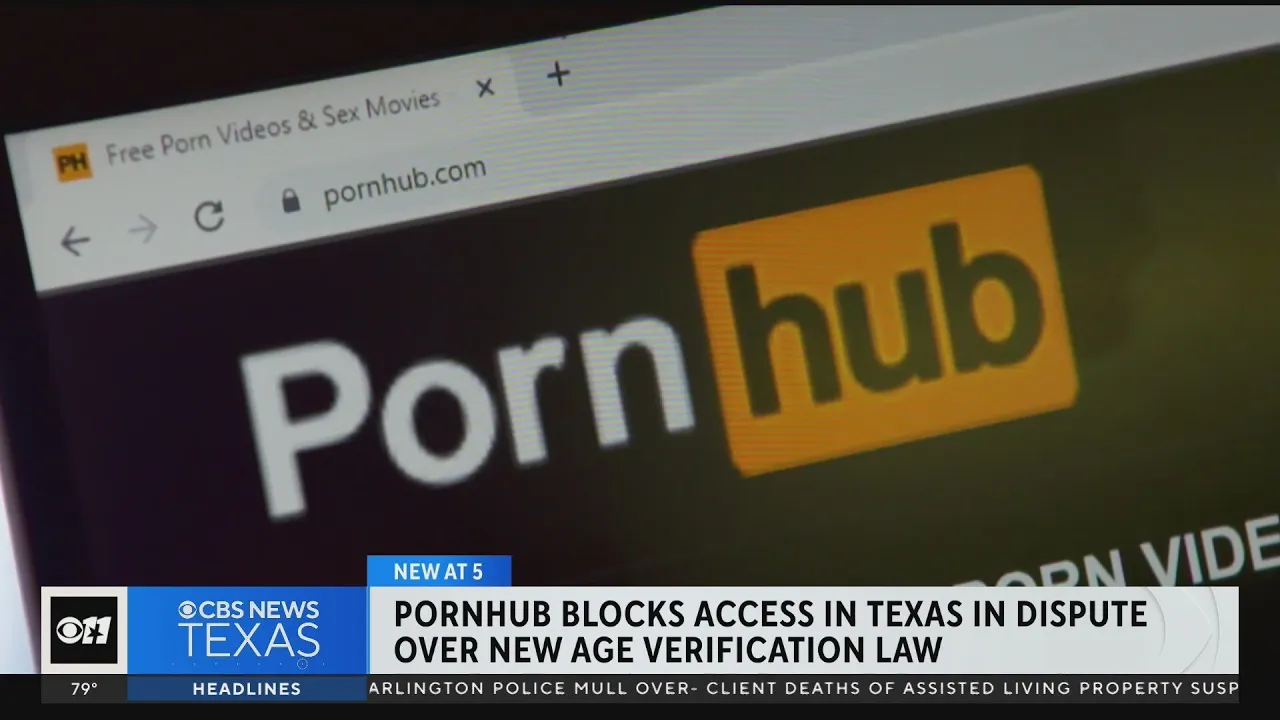 Pornhub blocks access in Texas in dispute over age verification law