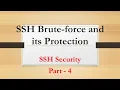 SSH Brute-Force and Brut-Force Protection SSH Security - Part 4