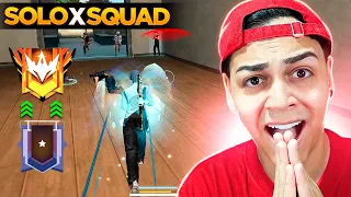 CAI NO RUSH ELETRIZANTE SOLO VS SQUAD PARA ALCANÇAR A LIGA ELITE NO FREE FIRE
