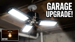 Super Bright 6000LM Deformable Garage Light with LED Panels Review