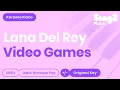Download Lagu Lana Del Rey - Video Games (Piano Karaoke)