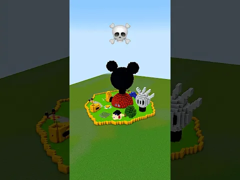 Minecraft Mickey Mouse Clubhouse Build Battle - Noob vs Pro vs Hacker vs God #shorts #minecraft