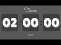 2 Hours Silent Timer with Cute Ending Alarm Pastel Dark Timer