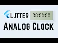 Flutter Digital Analog Clock UI Tutorial