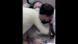 لحضه لقاء عصومي ووليد بوالدهم خالد مقداد مؤثر 