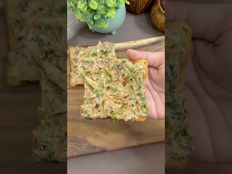 Caramelized onion toast recipe | Tea Time Snack #shorts #food #recipe