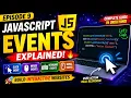 JavaScript Events Explained Episode 9 Click Keyboard and Mouse Events for Beginners