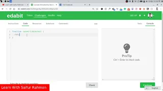 Convert Minutes into Seconds - JavaScript Problem Solving Very Easy