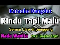 Download Lagu RINDU TAPI MALU - KARAOKE || NADA WANITA CEWEK || Versi Dangdut Koplo || Cantika Davinca