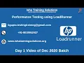 Performance Testing using LoadRunner Day 1 Pls contact or whatsapp us on 91-8019952427 to enroll