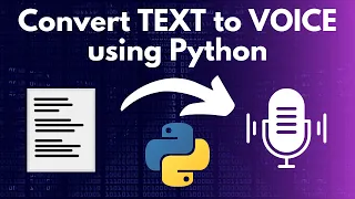 How to turn any TEXT to VOICE using python script and AI