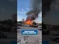 Massive fire erupts at apartment construction site in North Las Vegas