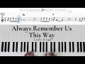 Always Remember Us This Way - Lady Gaga Piano Tutorial EASY WITH Music Sheet JCMS