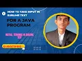How to set up Sublime Text for JAVA Install terminus in sublime to take user input