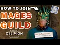 How to Join The Mages Guild Access Arcane University Oblivion Remastered