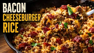 Dad's Bacon Cheeseburger Rice — Old Cookbook Favorite