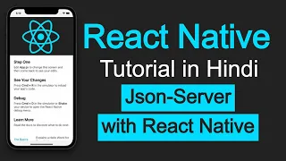 React Native tutorial in Hindi Fetch data from JSON server API