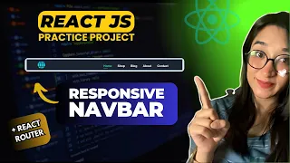 Responsive Navbar in React using React Router React Project for Beginners Navbar in React