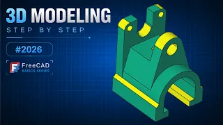FreeCAD Tutorial for beginners basic model exercise-148