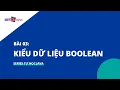Bai 03 Kieu du lieu Boolean Tu hoc Java NIIT - ICT Ha Noi