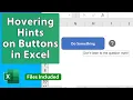 Add ToolTips on Mouse Hover for Buttons and Shapes in Excel - Last of 2020